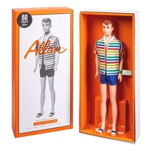 NRFB Mattel, Barbie Signature 60th Anniversary Doll Striped Beach Outfit, NIB